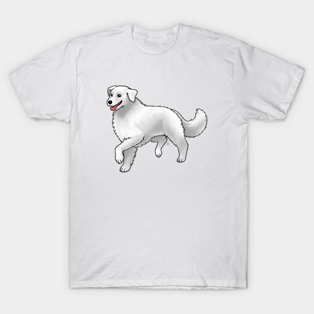 Dog - Kuvasz - White T-Shirt by Jen's Dogs Custom Gifts and Designs